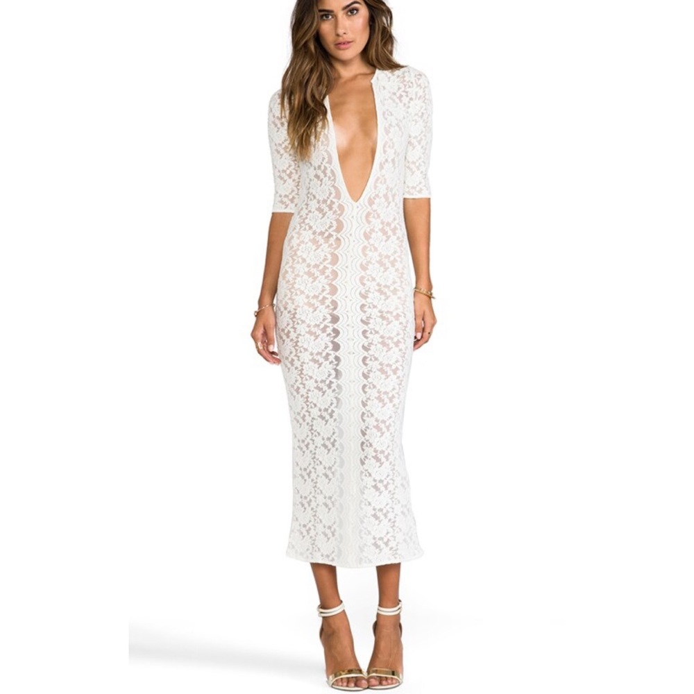 Jen’s pirate booth birkin lace maxi dress NEW